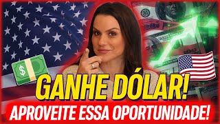 OPORTUNIDADE 2024 GANHE COM O DÓLAR SEM SAIR DO BRASIL todos os dias [upl. by Aeli795]