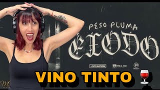 REACCIÓNVINO TINTO Lyric Video  Peso Pluma Natanael Cano Gabito Ballesteros [upl. by Artened]