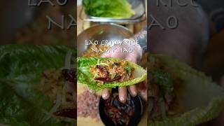 Crispy Rice Lao Nam Khao shorts crispy rice recipe laofood food cooking saladrecipe [upl. by Nnitsuj]