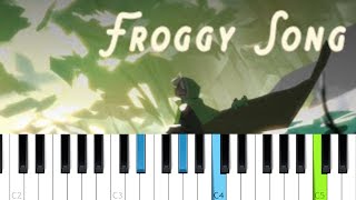 Froggy Song  Derivakat ft BoomerNA Piano Tutorial [upl. by Cardew]