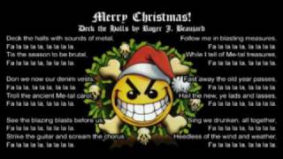 Deck the Halls Metal Style  Death Metal Christmas Parody Song RogerBeaujard [upl. by Molton962]