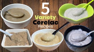 Baby food  5 Homemade Cerelac Recipes For Babies  Healthy Weight Gain amp Brain Development Cerelac [upl. by Teews]