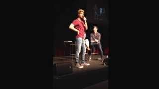 Nate Buzolic imitating Kat Grahams routine  BloodyNightCon Europe [upl. by Faustena]