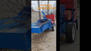 Dieselpowered largescale grass crusher test machine grasscutter haycutter chaffcutter grass [upl. by Ayyidas492]