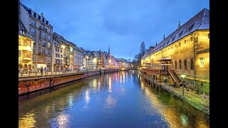 Cycling in December from Strasbourg France to Molsheim along Canal de la Brouche [upl. by Nelie]