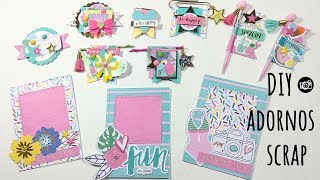 TUTORIAL ADORNOS SCRAPBOOK CASEROS [upl. by Ramahs730]