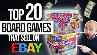 Top 20 Board Games That SELL on EBAY Ridiculously FAST in 2021 [upl. by Tomkins]