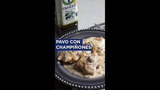 ¡La RECETA de PAVO con CHAMPIÑONES definitiva shorts cortos [upl. by Cornwell]