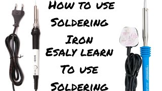 how to use soldering ironsoldering iron video [upl. by Annette]