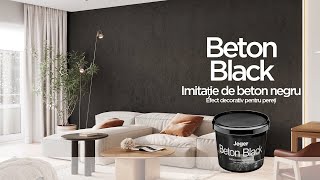 🆕 Imitația unui perete de beton negru  Jeger Beton Black  Video instructiv [upl. by Aicssej]