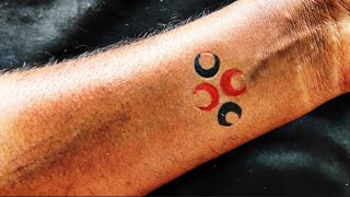 Pen 🖊️ Cap ki help se banaye amezing tattoo design  how to make Simple tattoo design  tattoo [upl. by Arak517]