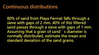 80 of sand from Playa Fermat falls through a sieve with gaps of 2 mm 40 of this filtered sand [upl. by Ani]