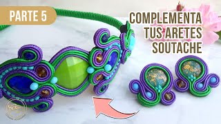 TUTORIAL ARETES SOUTACHE PARTE 5Crisanz Accesorios [upl. by Shelly]