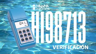 Video tutorial HANNA cómo verificar el turbidímetro HI98713 [upl. by Hallette]