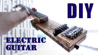 How To Make The Simplest Electric Guitar – DIY Guitar From An Old Wooden Board [upl. by Otipaga832]