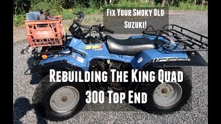 How To Suzuki King Quad 300 Engine Rebuild [upl. by Freeborn]