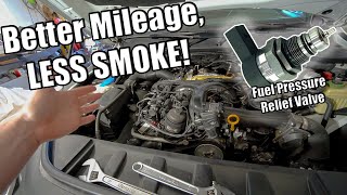 Easily Fix your Smoking Bad Mileage amp Low Power 30 TDI  Fuel Pressure Relief Valve Upgrade [upl. by Ailhat]