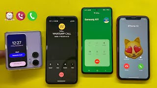 OPPO Find N2 An alarm clock that turns into an Incoming call  iPhone Xr Samsung A51 Google Pixel 4 [upl. by Vasquez]