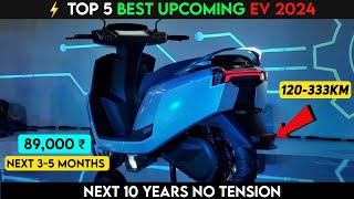 ⚡ Top 5 Upcoming Electric Scooter 2024  No Tension 10 Year  Best EV 2024  ride with mayur [upl. by Hoenack]