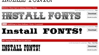 Photoshop Tutorial How to Install FONTS in Windows [upl. by Nace]