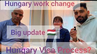 Hungary visa process big  update 🇭🇺 and Hungary work change appointment Hungary [upl. by Kenon]