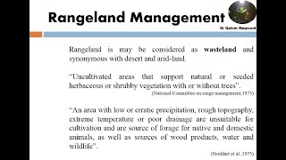 Rangelands  Introduction Importance Threats and Management [upl. by Haroun]