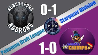 Pokémon Draft League  Abbotsford Aggrons VS Saudas Chimps  S7 W2 Stargazer Div [upl. by Ardnuassak]