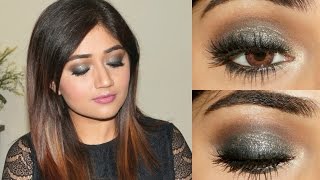 Sangeet Makeup Tutorial  Blue Gold Smoky Eye  corallista [upl. by Gasper100]