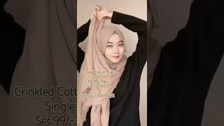 Crinkle Cotton Hijab150SinglFull details in cmnt boxwhtsp7356914451cottonhijabtrendingshorts [upl. by Solley]