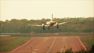 Flygplan landar i hård vind 2 10 2017 Åland [upl. by Jonny]