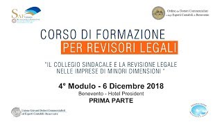 4° Modulo  prima parte  Corso di Formazione per Revisori Legali [upl. by Tj230]