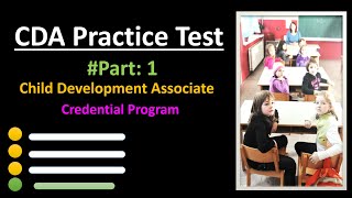 CDA Practice Test 2023 Part 1  Child Development Associate CDA Credential Program [upl. by Roxie]