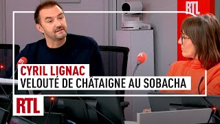 Cyril Lignac  sa recette de velouté de châtaigne au sobacha [upl. by Acihsay]