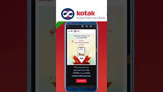 Kotak Mahindra Bank Card Lass EMI Preapproved मिल रहा सबको Kotak 811 Debit Card EMI [upl. by Samoht]