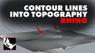 How I Create Topographies From Contour Lines in Rhino Easy [upl. by Trebornhoj]