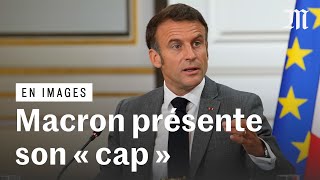 Emmanuel Macron prend la parole devant sa nouvelle équipe ministérielle [upl. by Eissirk]