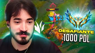 COMO É UMA PARTIDA NA JUNGLE SENDO DESAFIANTE 1000 PDL [upl. by Arzed]