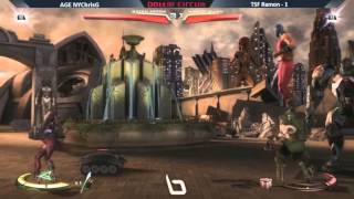 Injustice GAU  NLBC 26 AGE NYChrisG Green ArrowKiller Frost vs TSF Ramon Harley Quinn [upl. by Aicilaf]