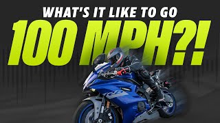 100 MPH on a Motorcycle  HighsideLowside Clip [upl. by Hornstein]