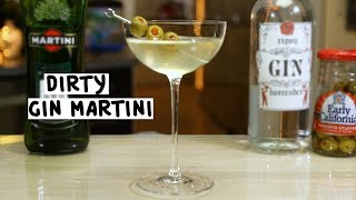 Dirty Gin Martini  Tipsy Bartender [upl. by Anileh]