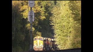 Stack Trains a Manifest and a Vehicle Train on BNSFs Kootenai River Sub [upl. by Nylacaj634]