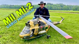 Beautiful XXL VARIO MIL MI2 Russian Turbine RC Helicopter Flight Demonstration [upl. by Loren]