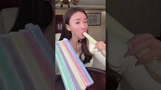 NIKLNIPS Wax Drink Pipe Eating Challenge 05 Mukbang shorts asmr mukbang 😋 [upl. by Reyem]