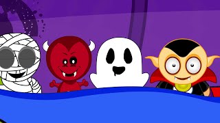 Ten in the Bed Song  Halloween Version  Kids Halloween Songs [upl. by Wilinski]