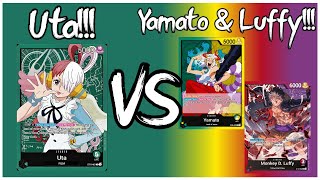 Green Uta VS GY Yamato amp RP Luffy  One Piece TCG  Sim Matches [upl. by Sokil]