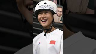 The youngest Olympian at Paris 2024 olympics china skateboarding [upl. by Judon]