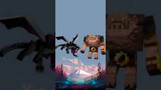 Minecraft enter dragon vs All other Minecrafteditshot [upl. by Rist]