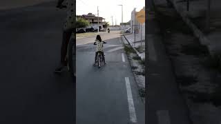 MARCELA FOI PARA O CENTRO NA BICICLETA 😂 shorts [upl. by Sacttler212]