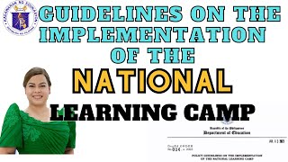 POLICY GUIDELINES ON THE IMPLEMENTATION OF NATIONAL LEARNING CAMPMontillana TV [upl. by Ahsaek]