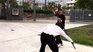 Sifu Sergio teaching the Ip Man Wing Chun Leung Ting SystemLong Poleluk dim poon Kwan [upl. by Rodmun]